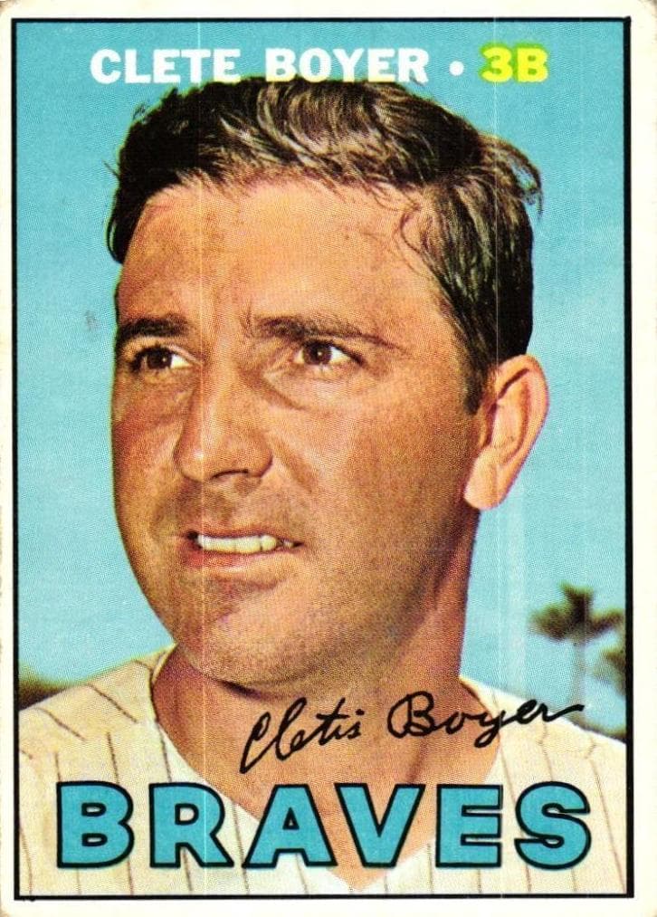 Clete Boyer 1967 topps Topps