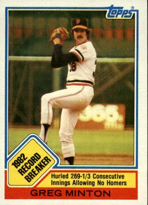 Greg Minton trading card