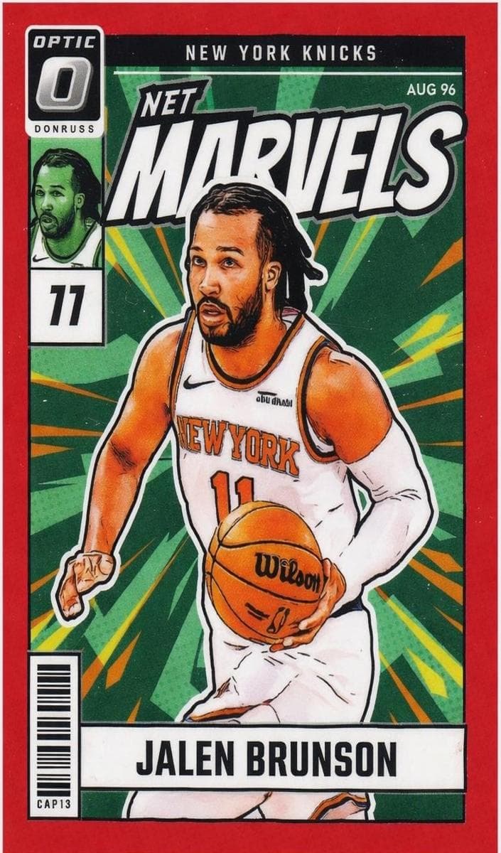 Jalen Brunson 2024 panini Donruss Optic