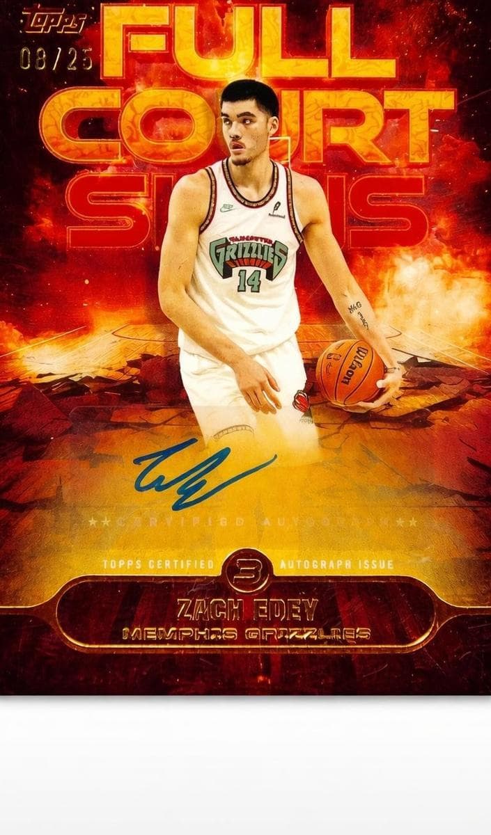 Zach Edey 2025 topps Topps 3