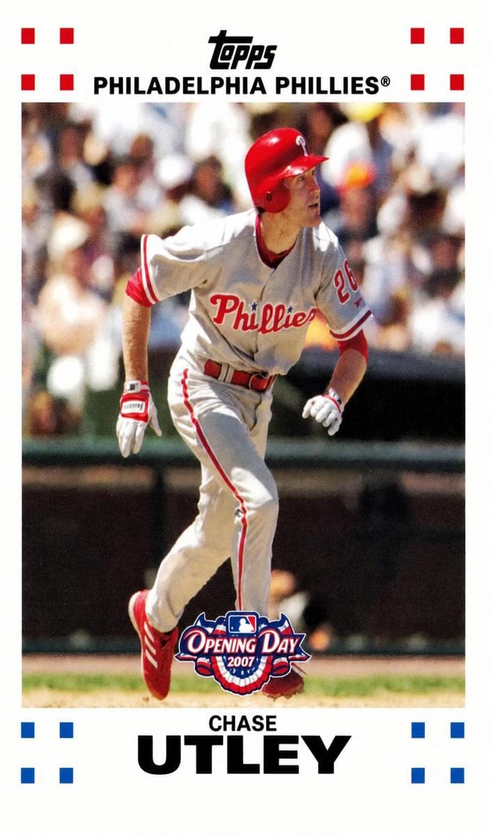 Chase Utley 2007 topps Opening Day