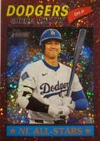 Shohei Ohtani 2026 topps Topps Heritage Chrome - Aqua Sparkle Refractor