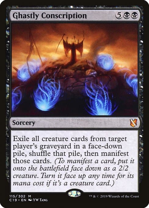 Ghastly Conscription 2019 Magic: The Gathering Commander 2019