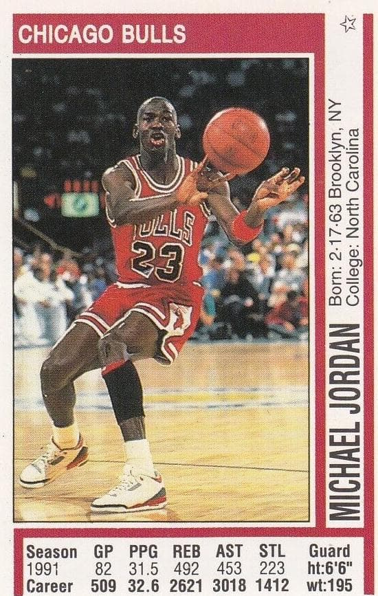 Michael Jordan 1991 panini