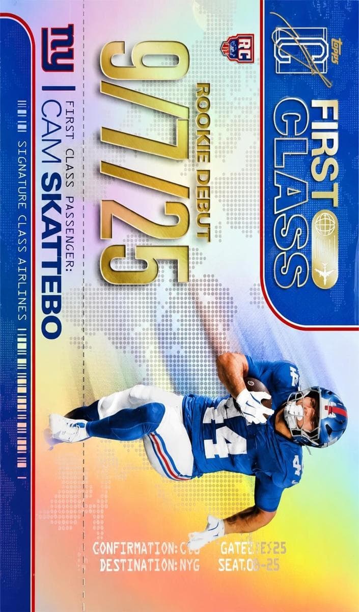 Cam Skattebo 2025 topps Topps Signature Class