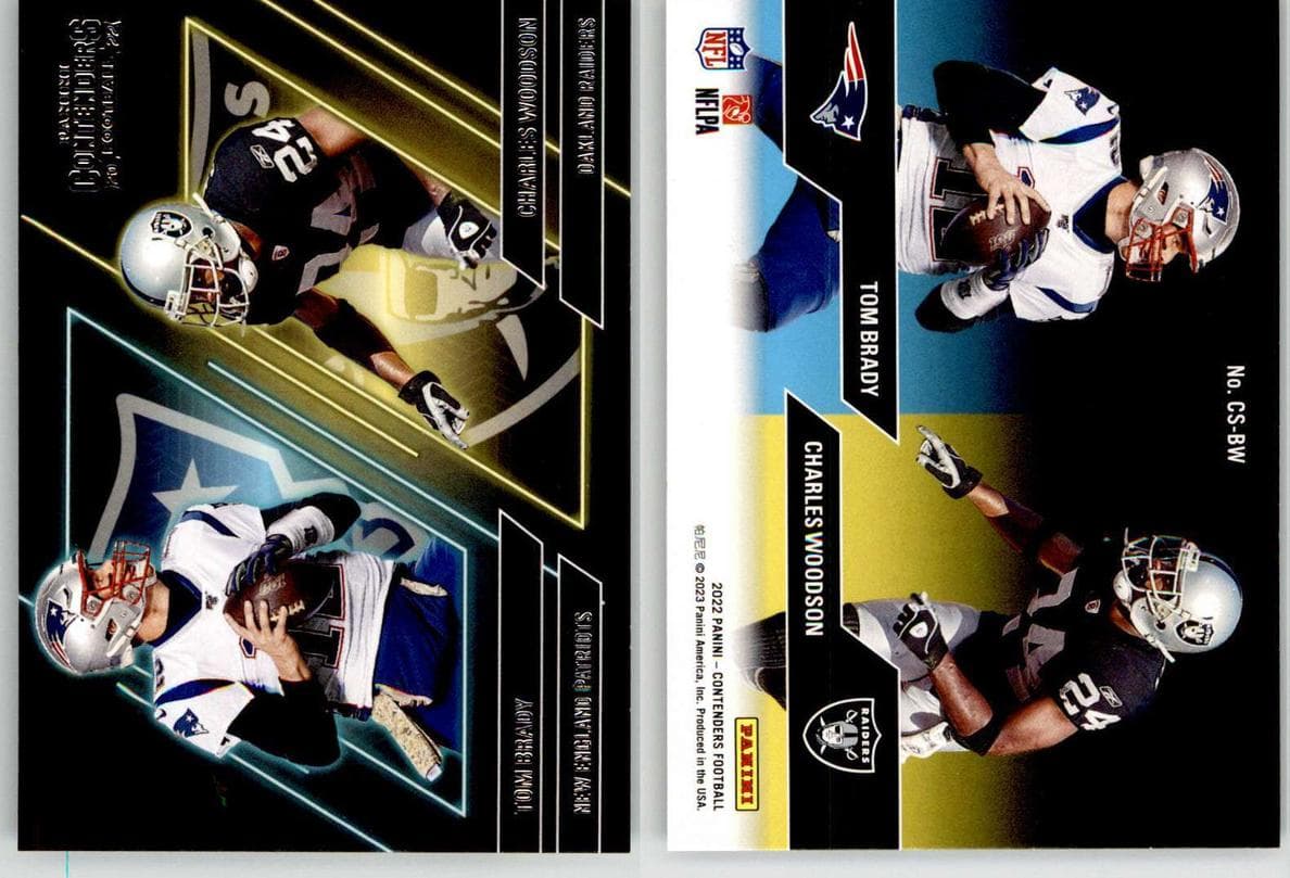 Tom Brady / Charles Woodson 2022 panini Panini Contenders