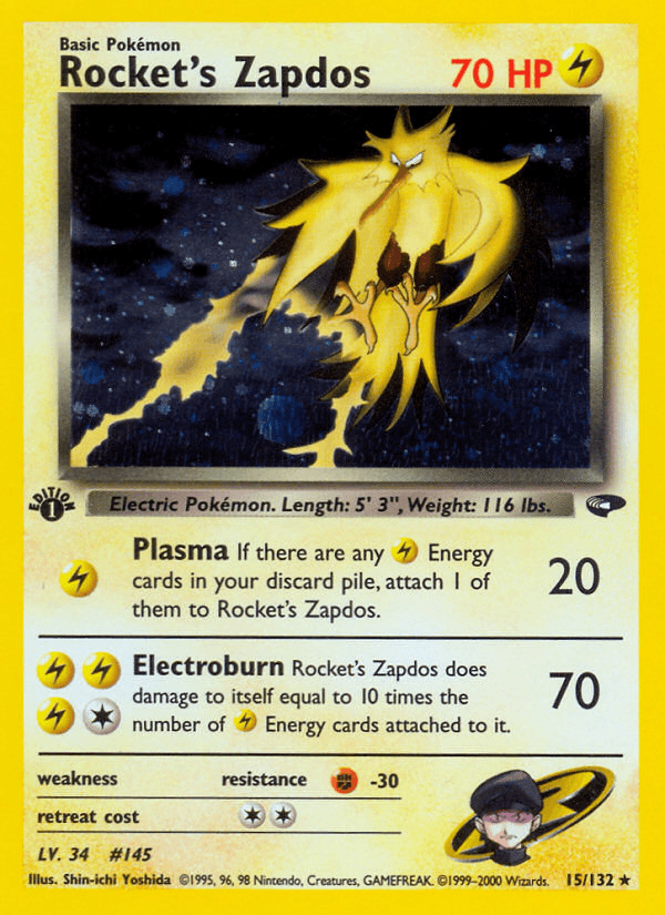 Rocket's Zapdos 2021 Pokemon