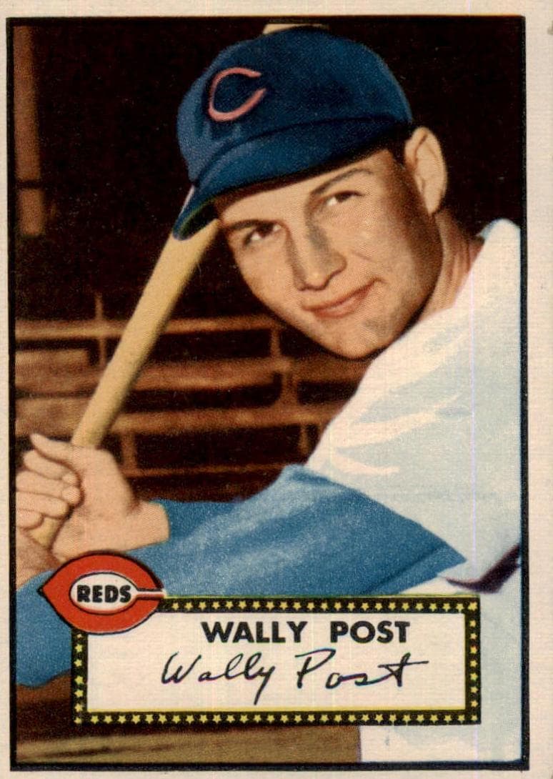 Wally Post 1952 topps Topps