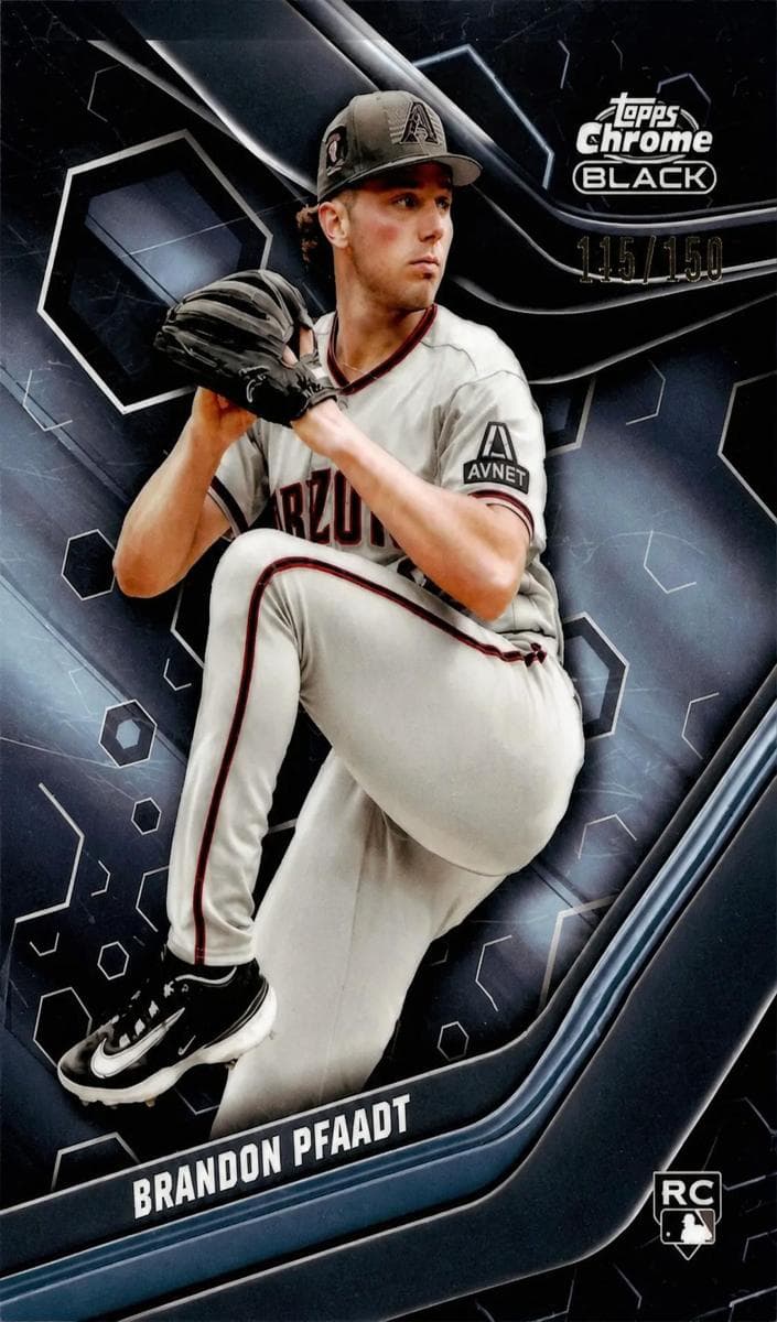 Brandon Pfaadt 2023 topps Topps Chrome Black