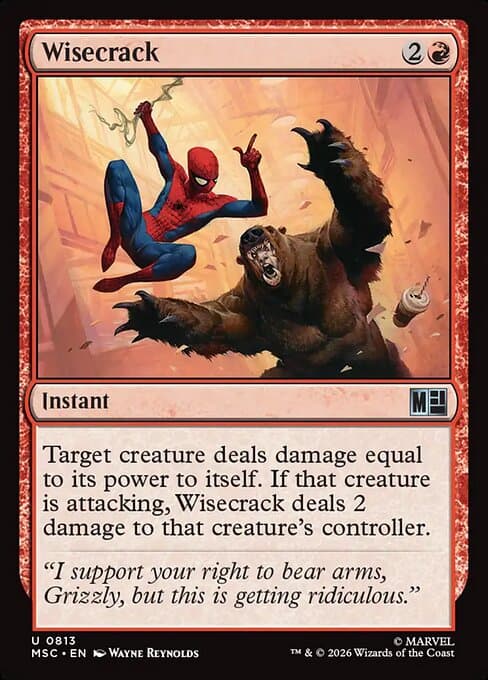 Wisecrack 2025 Magic: The Gathering Marvel Spider-Man