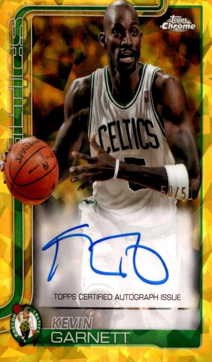Kevin Garnett 2025 topps Topps Chrome Sapphire