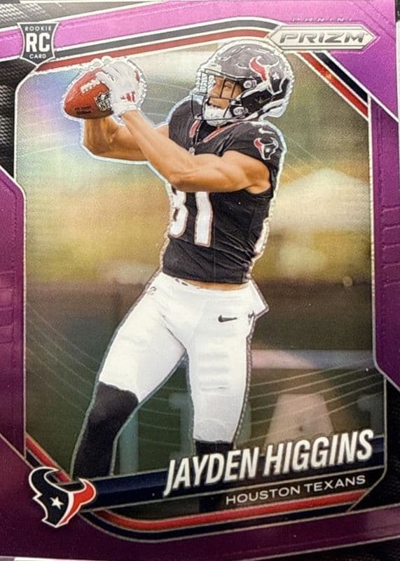 Jayden Higgins 2025 panini Prizm Black & White Checker