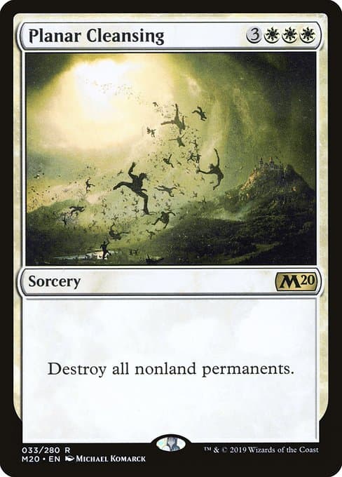 Planar Cleansing 2019 Magic: The Gathering Core Set 2020