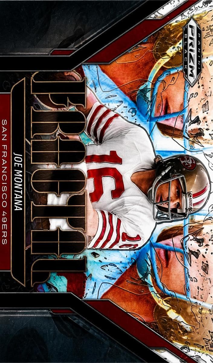 Joe Montana 2025 panini Panini Prizm Black