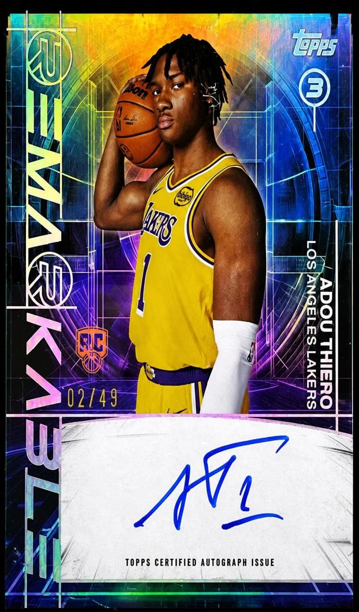 Adou Thiero 2025 topps Topps 3