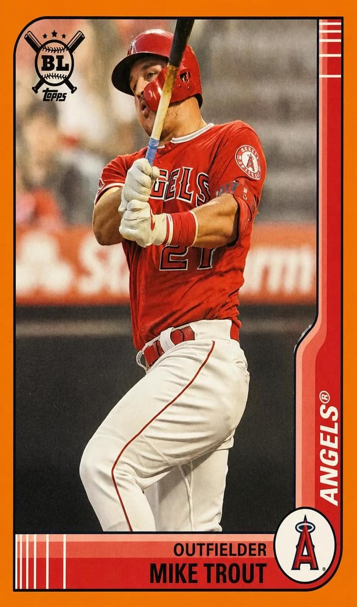Mike Trout 2021 topps Topps Heritage