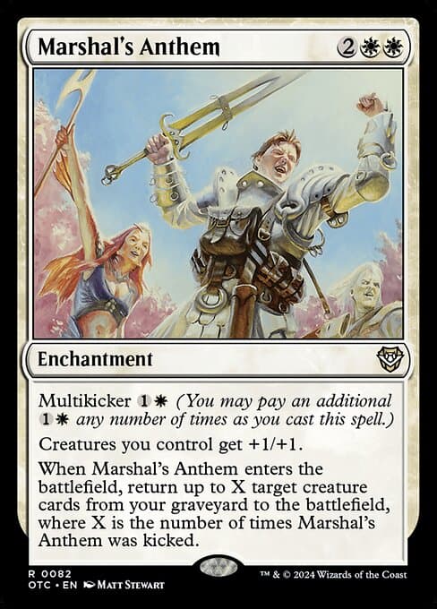 Marshal's Anthem 2024 Magic: The Gathering Outlaws of Thunder Junction Commander