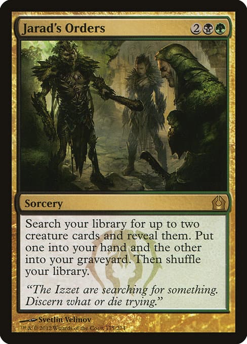 Jarad's Orders 2012 Magic: The Gathering Return to Ravnica