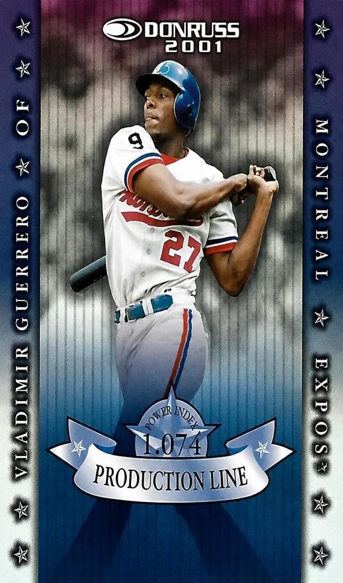 Vladimir Guerrero 2001 panini Donruss