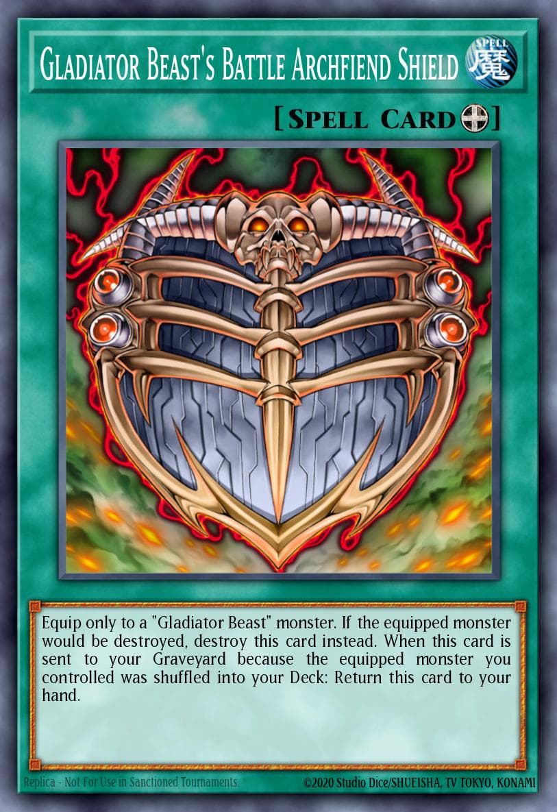 Gladiator Beast's Battle Archfiend Shield #PTDN-EN060