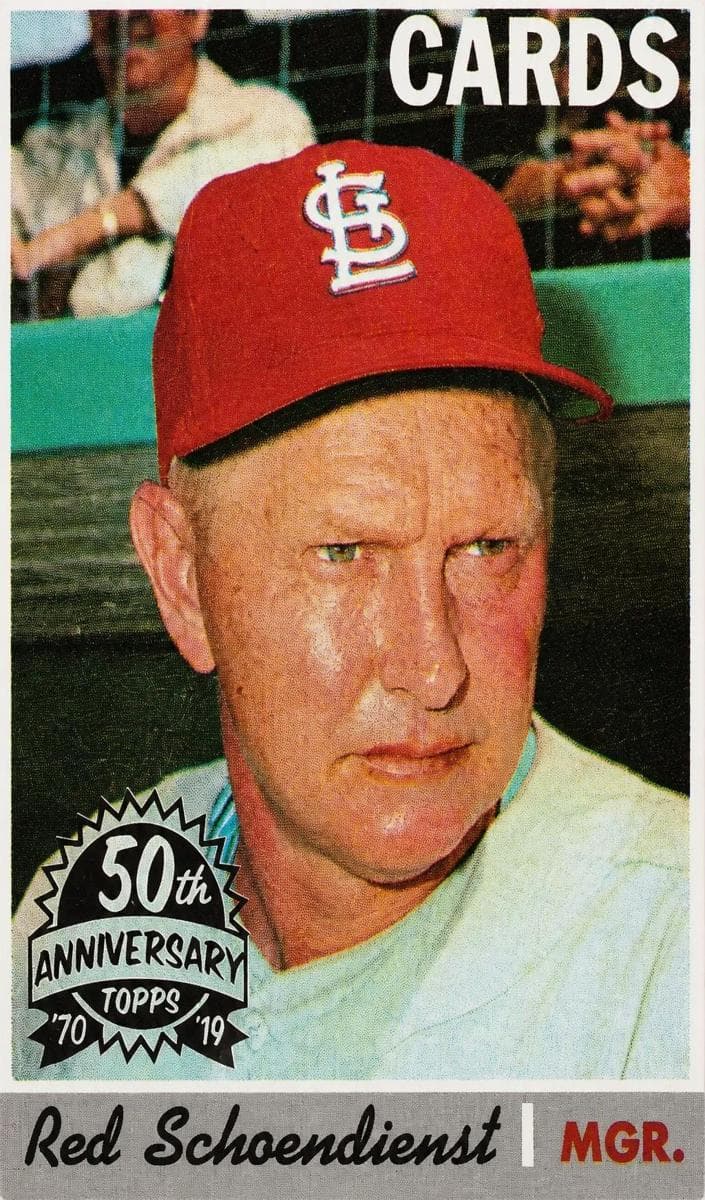 Red Schoendienst 1970 topps Topps