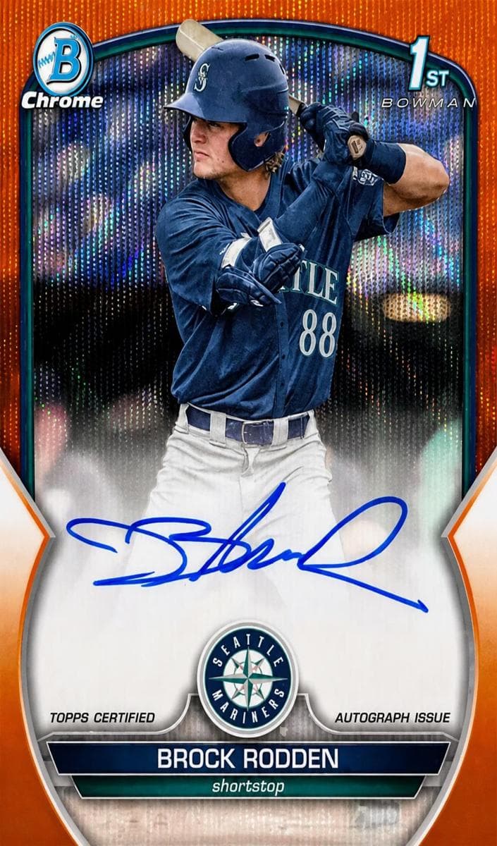 Brock Rodden 2023 bowman Bowman Draft