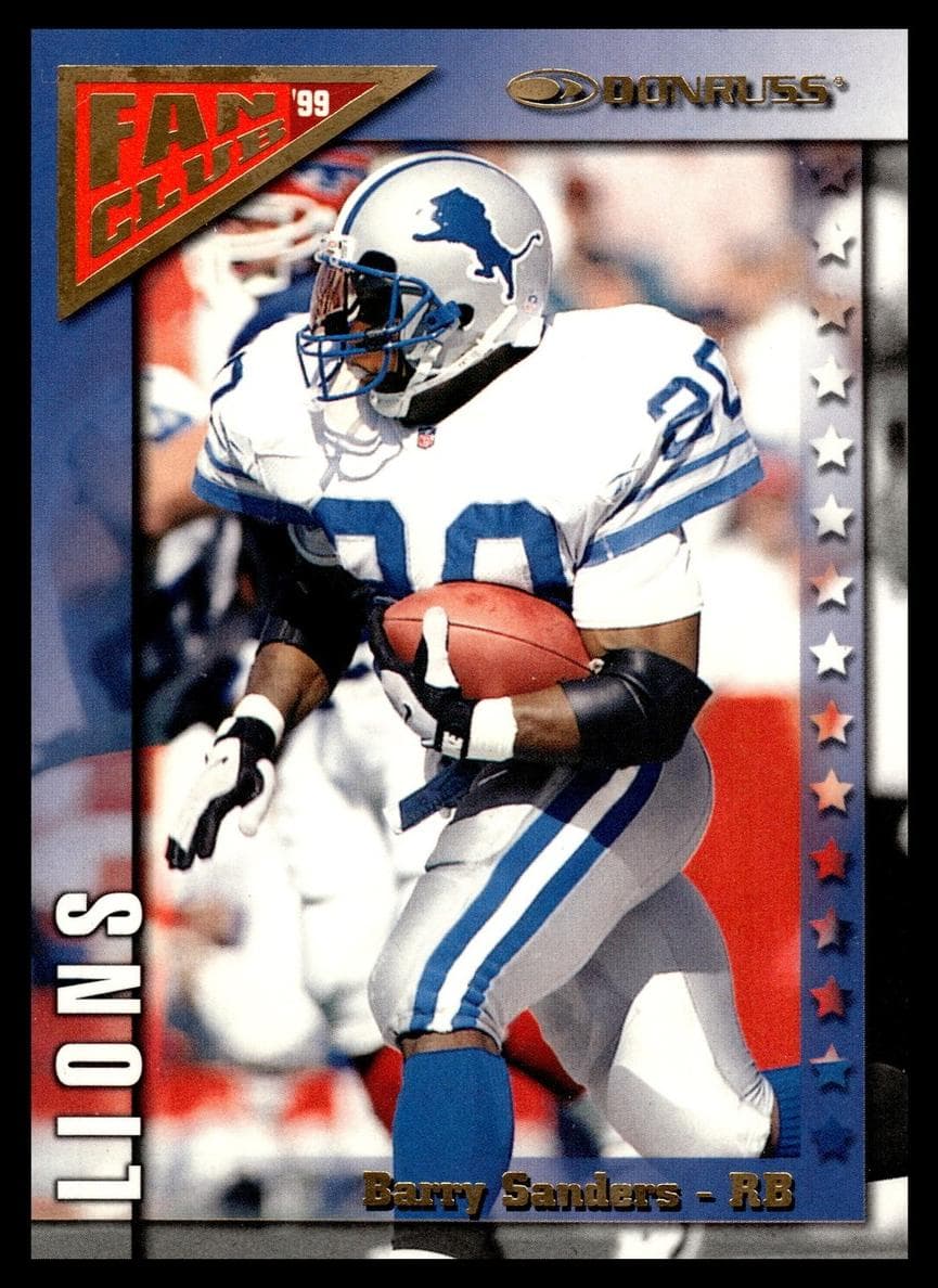 Barry Sanders 1999 panini Donruss
