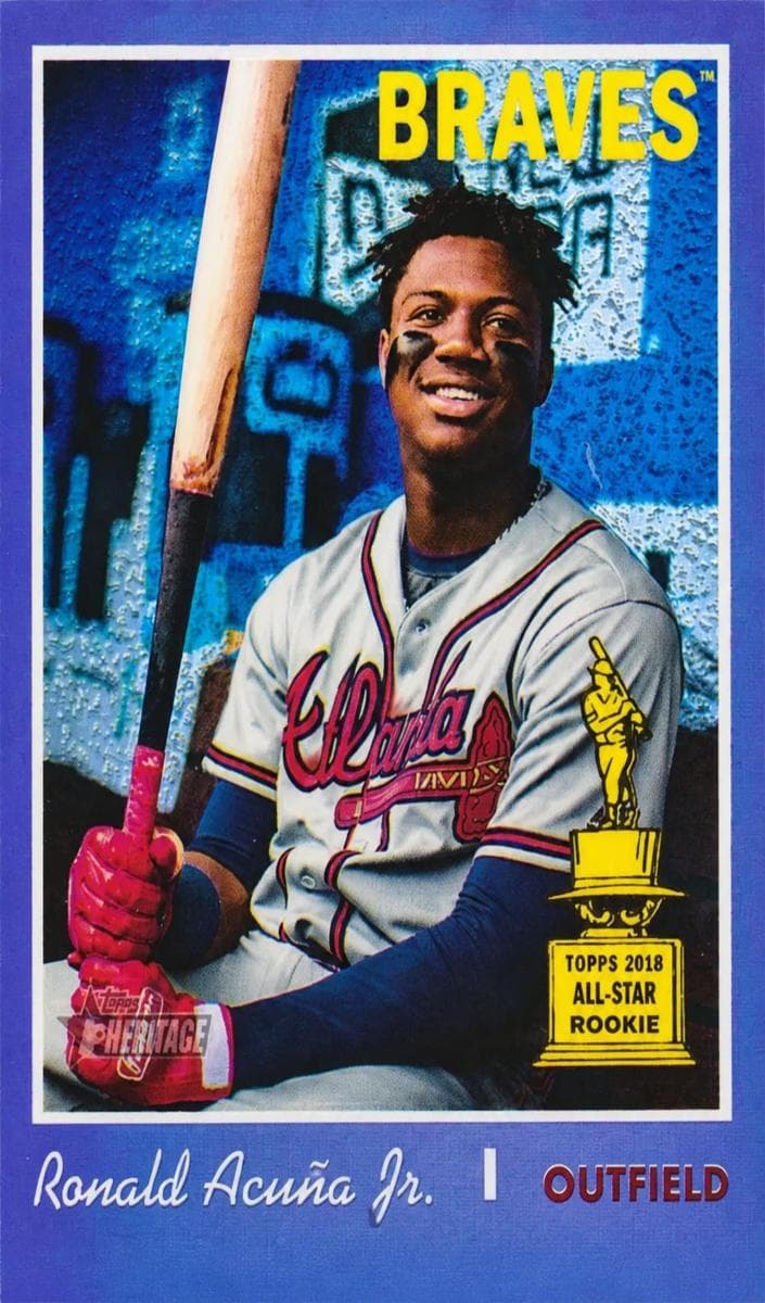 Ronald Acuña Jr. 2019 topps Topps Heritage
