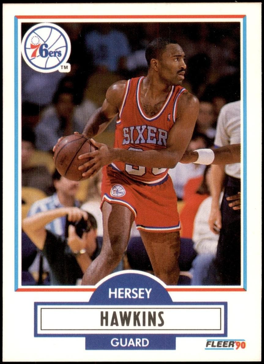 Hersey Hawkins 1990 fleer Fleer