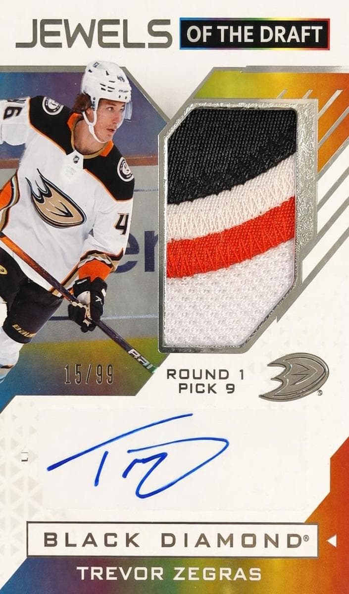 Trevor Zegras 2021 upper-deck Upper Deck Black Diamond