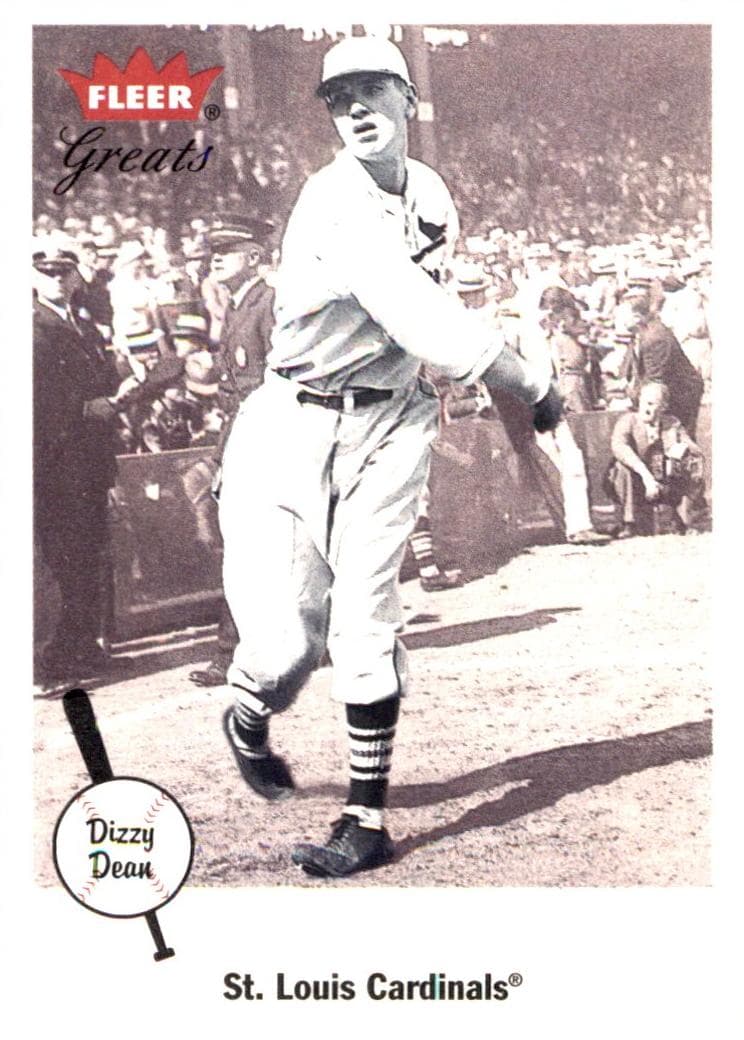Dizzy Dean 2002 fleer Fleer Greats of the Game