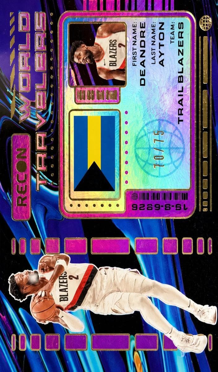 Deandre Ayton 2023 panini Panini Recon