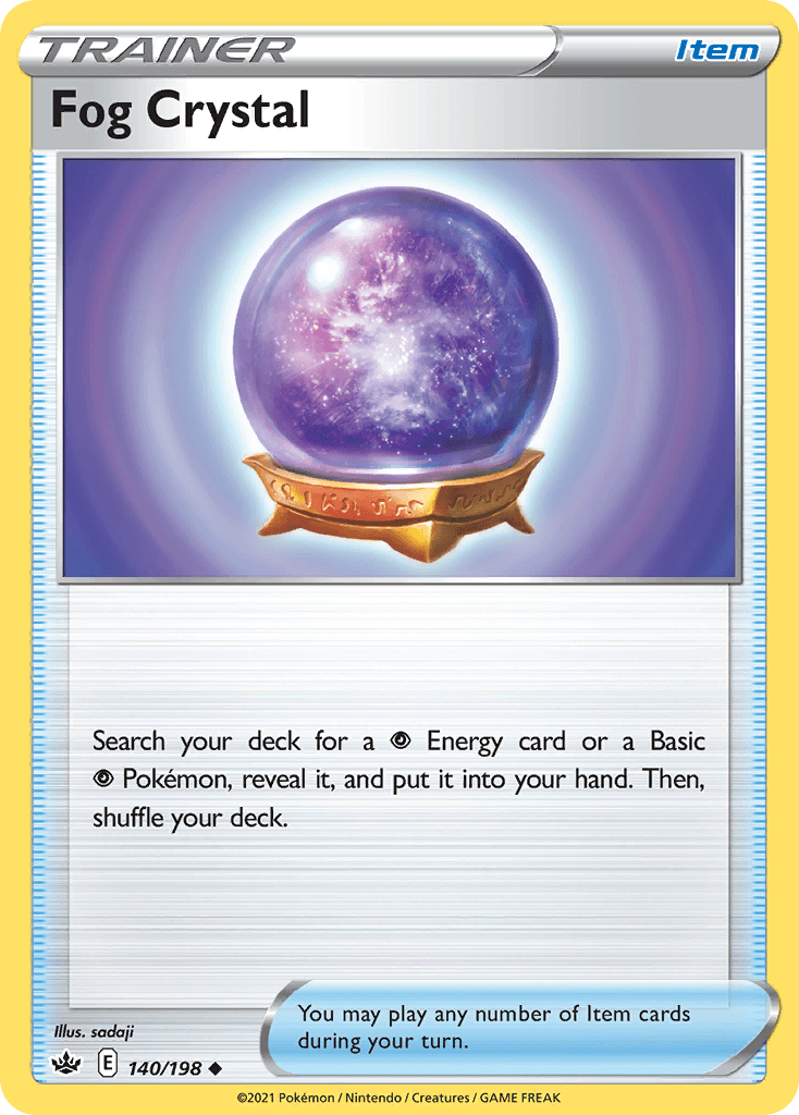 Fog Crystal 2021 Pokemon Chilling Reign Prize Pack