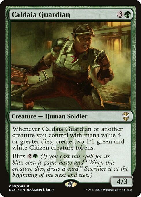 Caldaia Guardian 2022 Magic: The Gathering New Capenna Commander