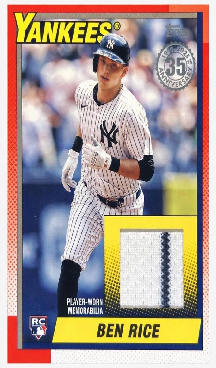 Ben Rice 2025 topps Topps Update