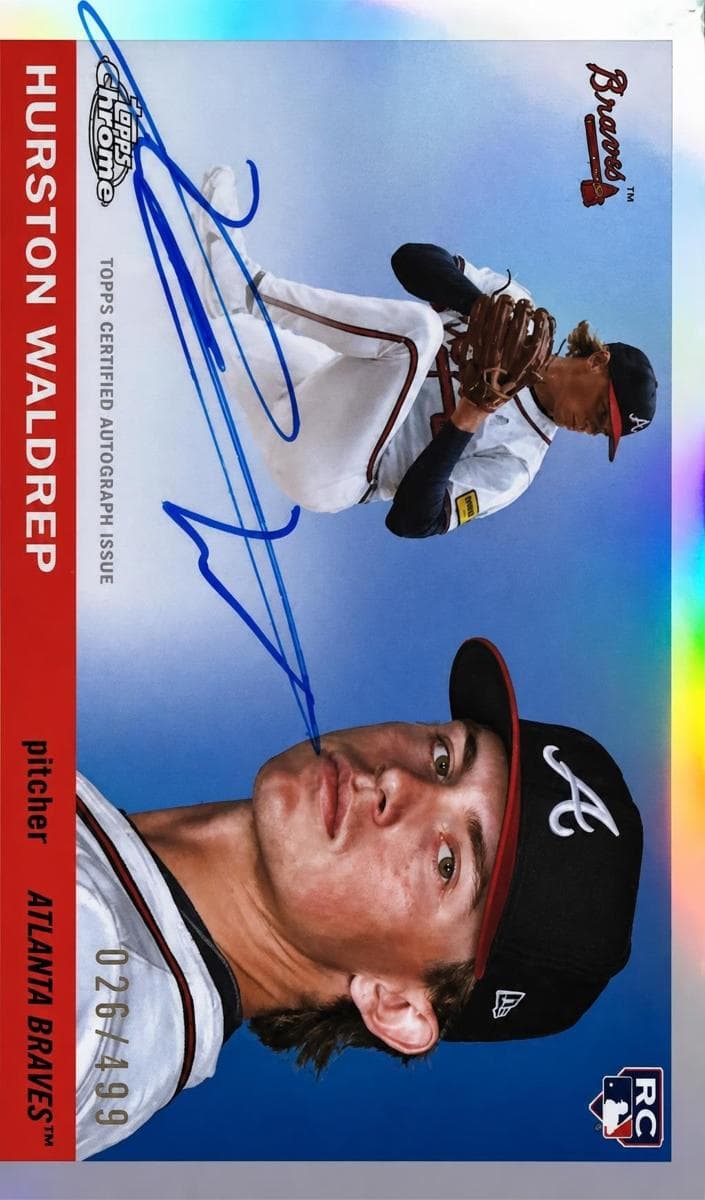 Hurston Waldrep 2025 topps Topps Chrome Platinum