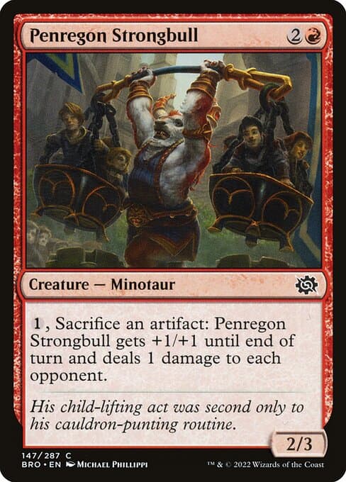 Penregon Strongbull 2022 Magic: The Gathering Brother's War