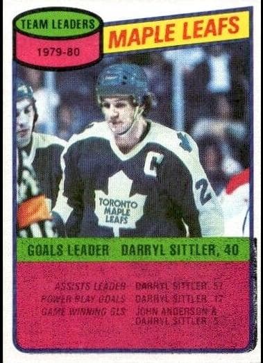 Darryl Sittler 1980 topps Topps