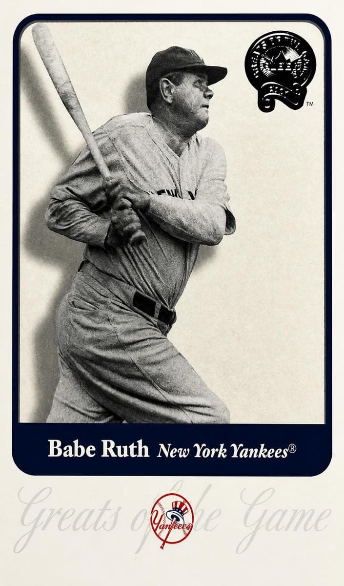 Babe Ruth 2001 fleer Fleer Greats of the Game