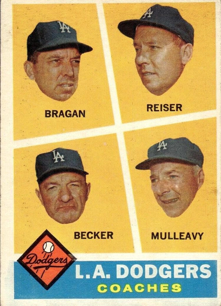 L.A. Dodgers Coaches (Bobby Bragan / Pete Reiser / Joe Becker / Greg Mulleavy) #463