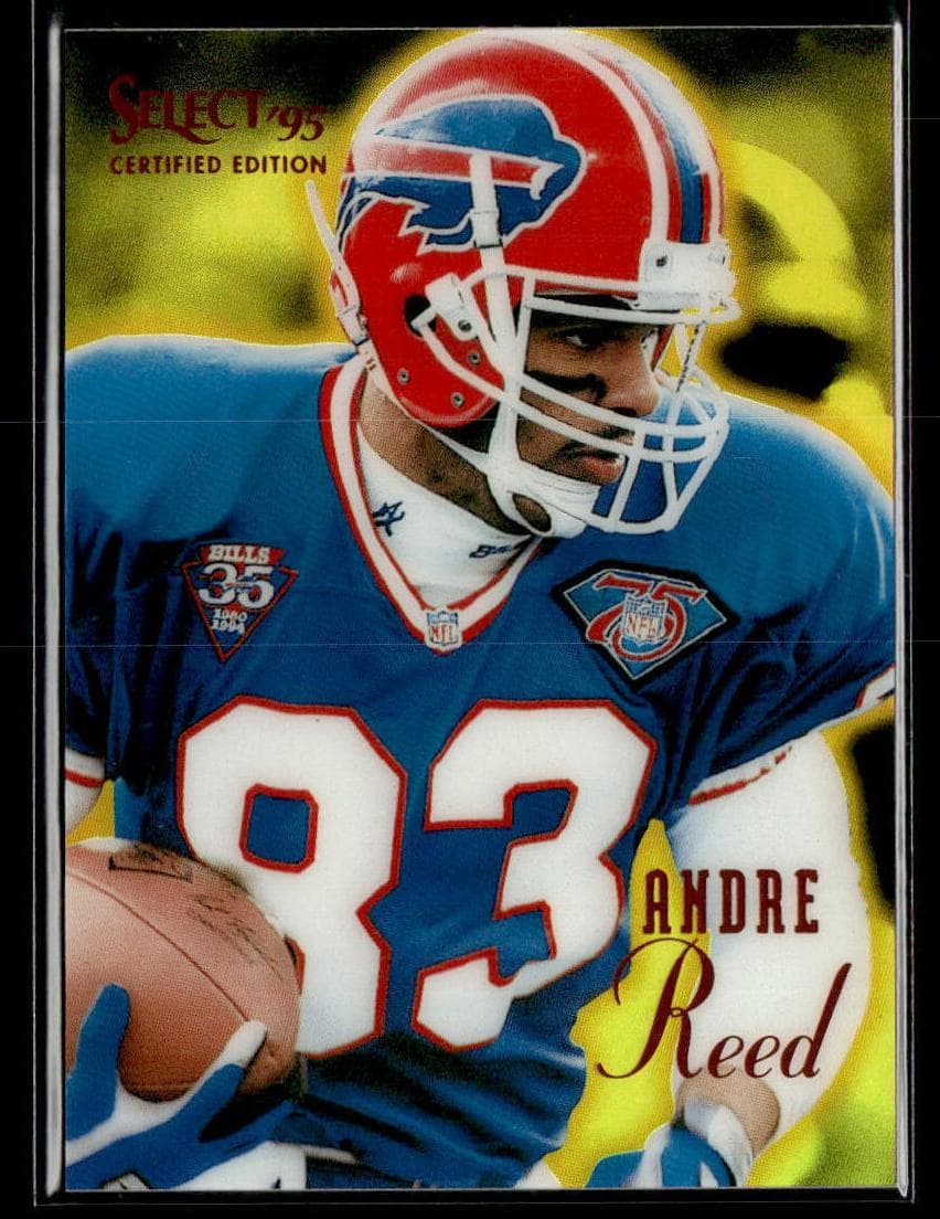 Andre Reed 1995 panini Certified Football Mirror Gold