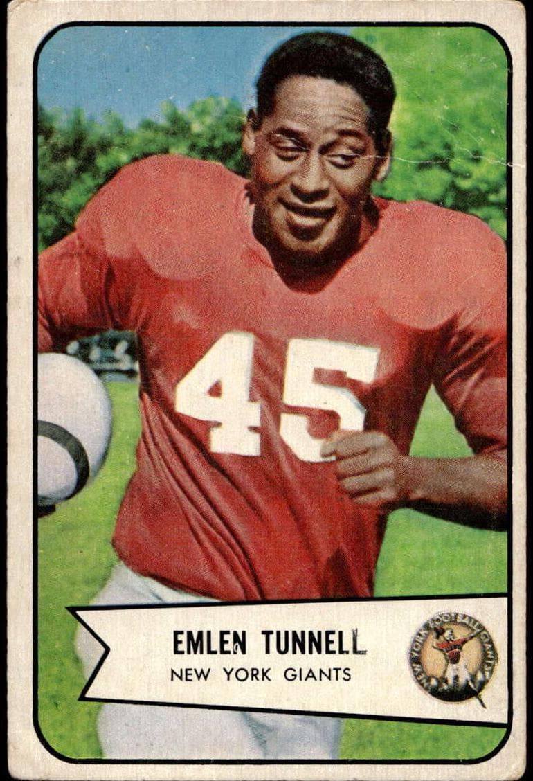 Emlen Tunnell 1954 bowman Bowman