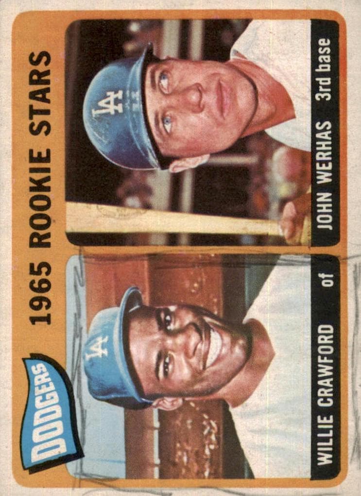 Dodgers 1965 Rookie Stars (Willie Crawford / John Werhas) #453