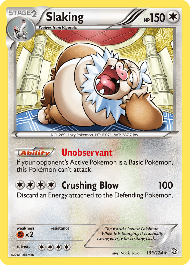 Slaking 2012 Pokemon