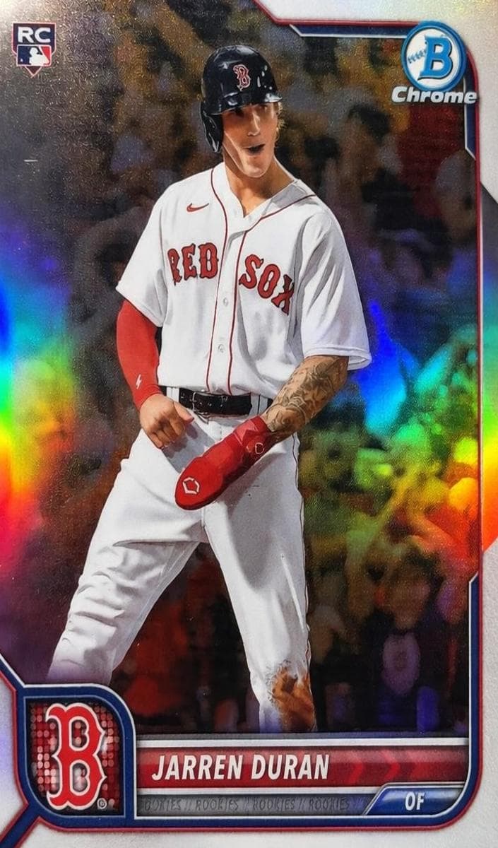 Jarren Duran 2022 bowman Bowman Chrome