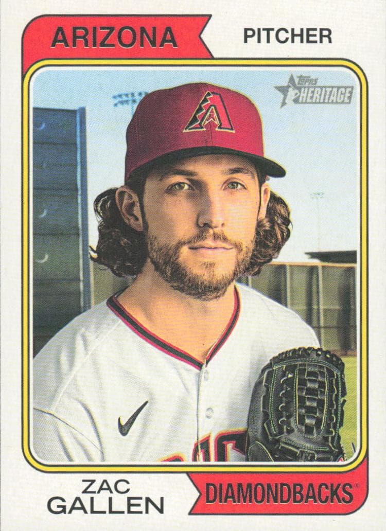 Zac Gallen 2023 topps Topps Heritage