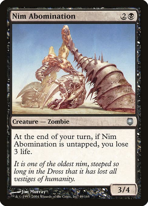 Nim Abomination 2004 Magic: The Gathering Darksteel