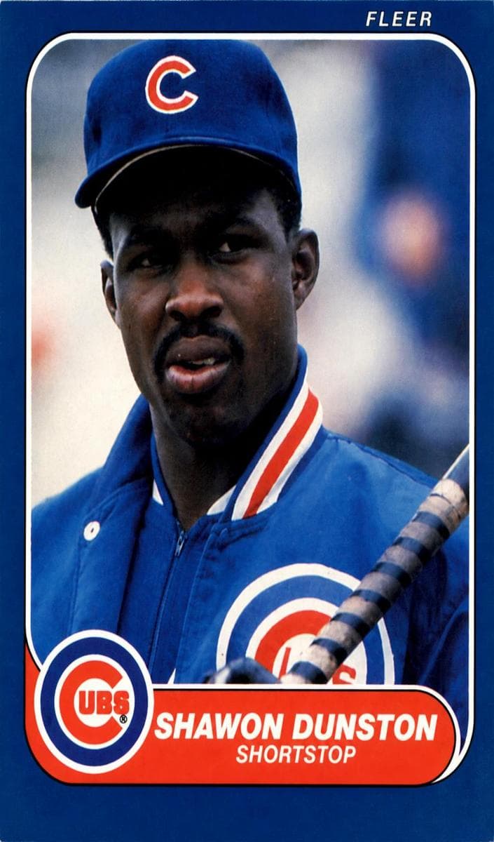 Leon Durham 1986 fleer Fleer