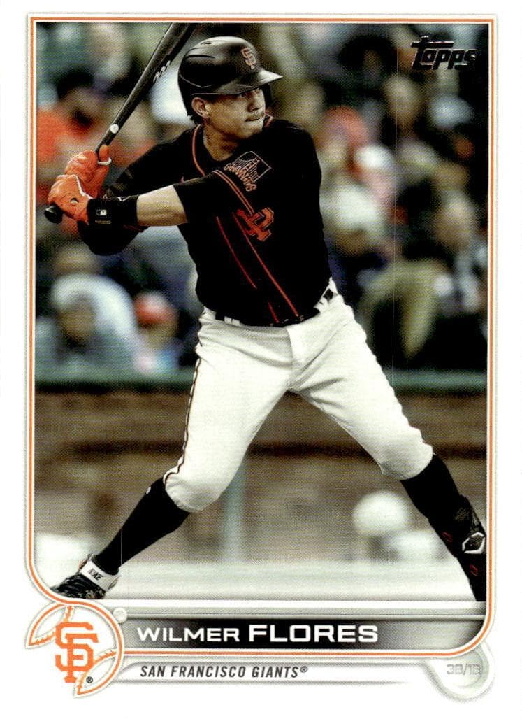 Wilmer Flores 2022 topps Topps Chrome Sapphire Edition