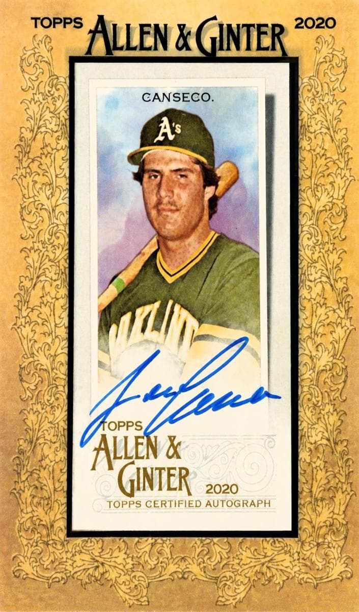 Jose Canseco 2020 topps